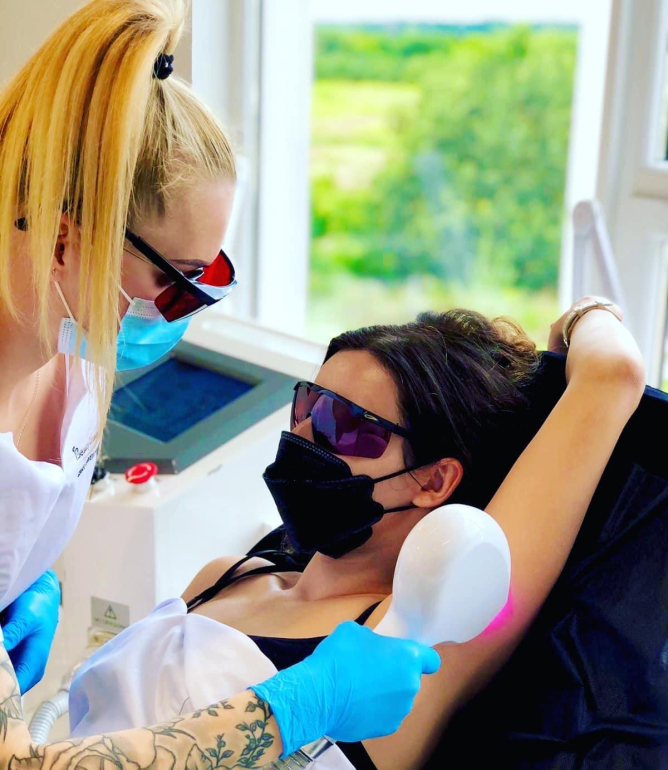 Beginner laser hair removal course covering safe cosmetic laser operation.